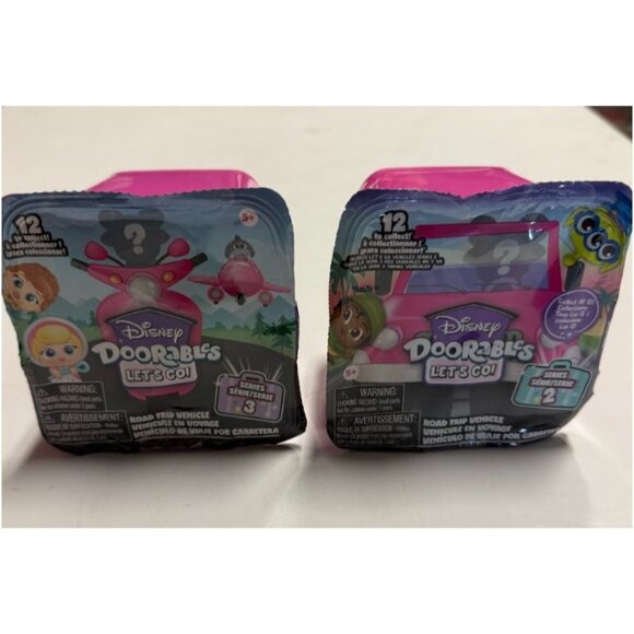 Disney Doorables Lets Go Series 2 Mystery Road Trip Vehicle Stylized Figure 2Pk - Picture 1 of 7